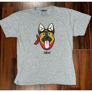 Fallout Dogmeat Lootwear Exclusive T Shirt Adult Size Large Gray